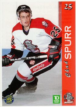 1996-97 TD Bank Sault Ste. Marie Greyhounds (OHL) #NNO Chad Spurr Front