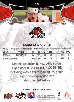 2016-17 Upper Deck AHL #55 Mark McNeill Back
