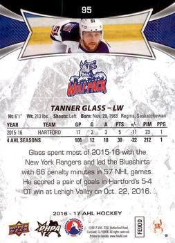 2016-17 Upper Deck AHL #95 Tanner Glass Back