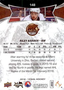 2016-17 Upper Deck AHL #148 Riley Barber Back