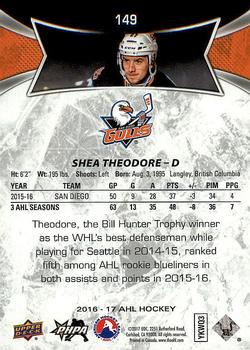 2016-17 Upper Deck AHL #149 Shea Theodore Back