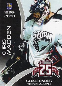 2015-16 Guelph Storm (OHL) Top 25 Alumni #A-01 Chris Madden Front