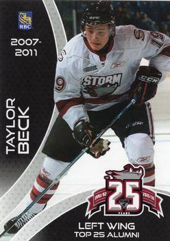 2015-16 Guelph Storm (OHL) Top 25 Alumni #B-08 Taylor Beck Front