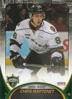 2015-16 Choice London Knights (OHL) #12 Chris Martenet Front