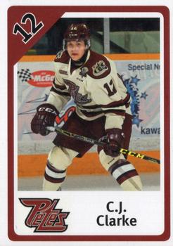 2015-16 Peterborough Petes (OHL) #NNO C.J. Clarke Front