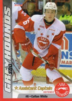 2015-16 Choice Sault Ste. Marie Greyhounds (OHL) #2 Colton White Front