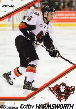 2015-16 Calgary Hitmen (WHL) Booster Club #7 Colby Harmsworth Front