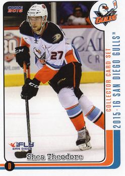 2015-16 Choice San Diego Gulls (AHL) #23 Shea Theodore Front