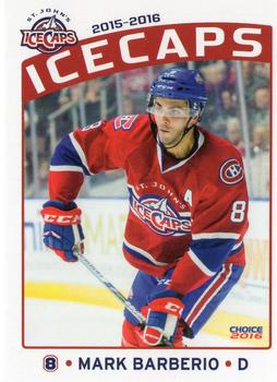 2015-16 Choice St. Johns IceCaps (AHL) #5 Mark Barberio Front