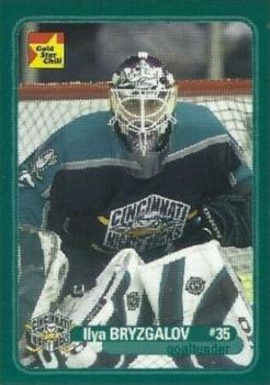2003-04 Gold Star Chili Cincinnati Mighty Ducks (AHL) #B-04 Ilya Bryzgalov Front