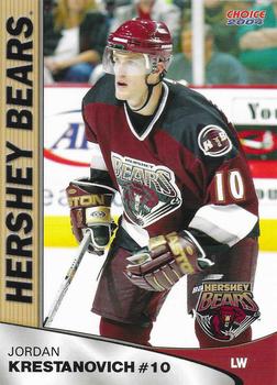 2003-04 Choice Hershey Bears (AHL) #NNO Jordan Krestanovich Front