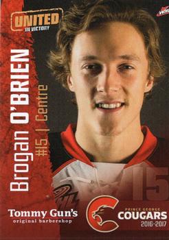 2016-17 Prince George Cougars (WHL) #12 Brogan O'Brien Front