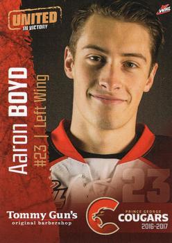 2016-17 Prince George Cougars (WHL) #19 Aaron Boyd Front