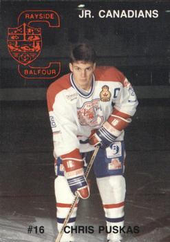 1990-91 Rayside-Balfour Jr. Canadians (NOJHL) #NNO Chris Puskas Front