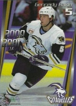2000-01 Quebec Citadelles (AHL) #1 Gennady Razin Front