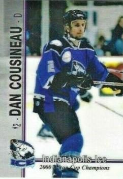 2000-01 Roox Indianapolis Ice (CHL) #6 Dan Cousineau Front