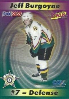 2000-01 Roanoke Express (ECHL) Police #5 Jeff Burgoyne Front