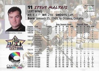 2000-01 Campaign Communications Chicago Wolves (IHL) #NNO Steve Maltais Back