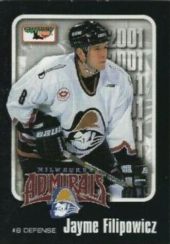 2000-01 Keebler Milwaukee Admirals (IHL) #3 Jayme Filipowicz Front