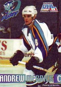 2000-01 Ginman Tire Muskegon Fury (UHL) #13 Andrew Merrick Front