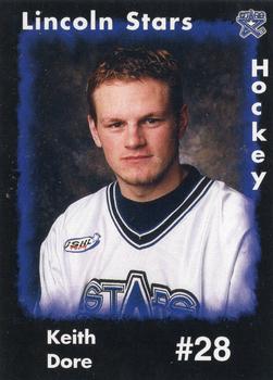 2000-01 Blueline Booster Club Lincoln Stars (USHL) #4T Keith Dore Front