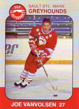 1993-94 Slapshot Sault Ste. Marie Greyhounds (OHL) Memorial Cup #26 Joe Van Volsen Front