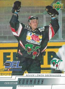 2000-01 Upper Deck DEL (German) #199 Christian Kohmann Front