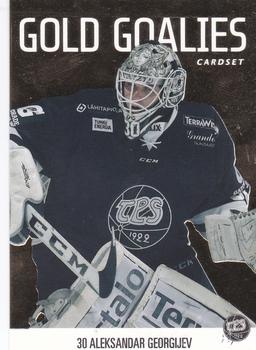 2016-17 Cardset Finland - Gold Goalies #GG14 Aleksandar Georgijev Front