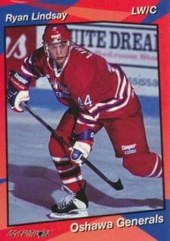 1993-94 Slapshot Oshawa Generals (OHL) #25 Ryan Lindsay Front