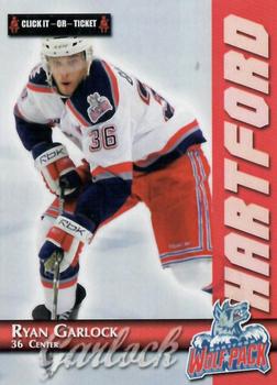 2009-10 Hartford Wolf Pack (AHL) Kid's Club #NNO Ryan Garlock Front