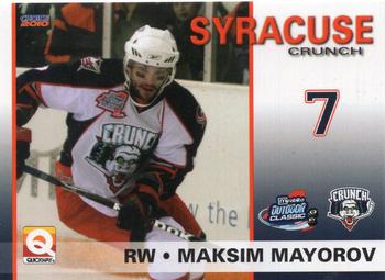 2009-10 Choice Syracuse Crunch (AHL) #4 Maksim Mayorov Front