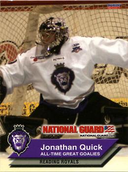 2009-10 Rieck's Printing Reading Royals (ECHL) - All-Time Great Goalies #8 Jonathan Quick Front