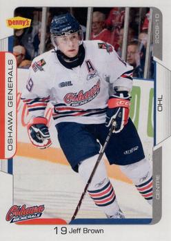 2009-10 Extreme Oshawa Generals (OHL) #13 Jeff Brown Front