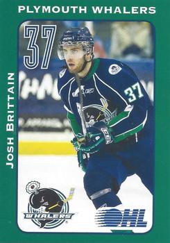 2009-10 Plymouth Whalers (OHL) #2 Josh Brittain Front