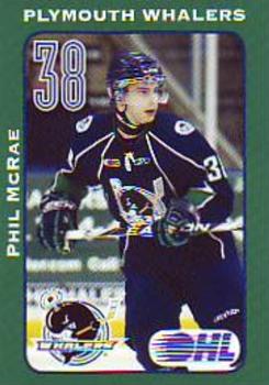 2009-10 Plymouth Whalers (OHL) #20 Phil McRae Front
