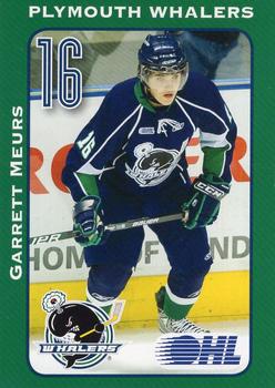 2009-10 Plymouth Whalers (OHL) #21 Garrett Meurs Front