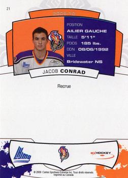 2009-10 Extreme Gatineau Olympiques (QMJHL) #21 Jacob Conrad Back