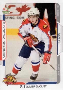 2009-10 Extreme Moncton Wildcats (QMJHL) #22 Olivier D'Aoust Front