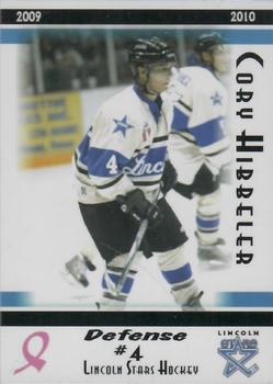 2009-10 Blue Line Booster Club Lincoln Stars (USHL) #4 Cory Hibbeler Front