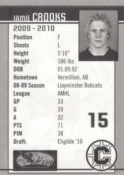 2009-10 Chilliwack Bruins (WHL) #NNO Jamie Crooks Back