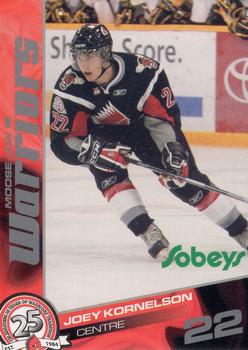2009-10 Sobeys Moose Jaw Warriors (WHL) #NNO Joey Kornelsen Front