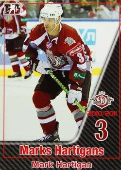 2010-11 Riga Dynamo (KHL) #14 Mark Hartigan Front