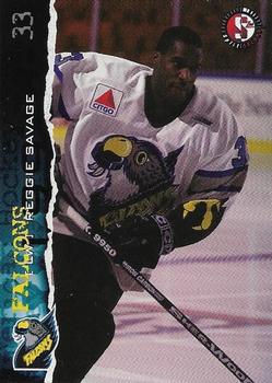 1996-97 SplitSecond Springfield Falcons (AHL) #NNO Reggie Savage Front