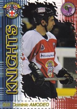 2001-02 Cardtraders London Knights (BISL) #24 Dominic Amodeo Front