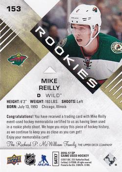 2016-17 SP Game Used - Gold Material #153 Mike Reilly Back