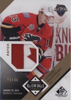 2016-17 SP Game Used - 2016 All-Star Skills Fabrics Patch #AS-JG Johnny Gaudreau Front