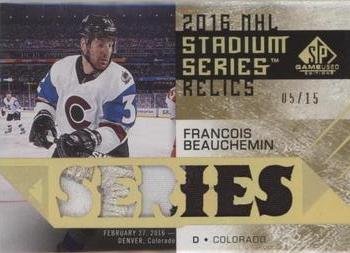 2016-17 SP Game Used - 2016 Stadium Series Relic Blends Patch #SSB-FB Francois Beauchemin Front