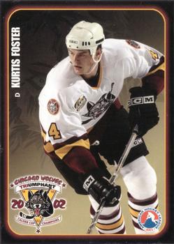 2002-03 LaSalle Bank Chicago Wolves (AHL) #8 Kurtis Foster Front