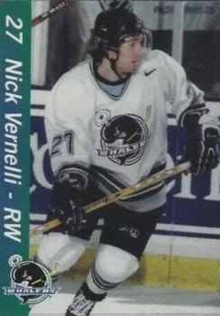 2002-03 Plymouth Whalers (OHL) #NNO Nick Vernelli Front