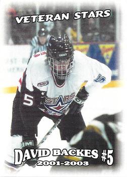 2002-03 Blueline Booster Club Lincoln Stars (USHL) Update #42 David Backes Front